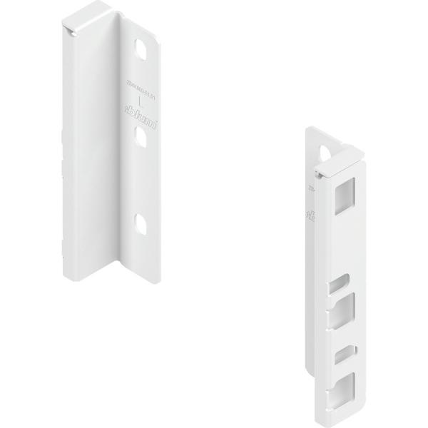 MERIVOBOX Holzrückwandhalter, Höhe K (146 mm), links/rechts, seidenweiß, ZB4K000S